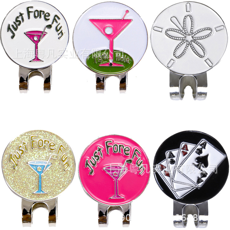 Auto-Suministro de fábrica en stock suministros de golf accesorios clip de imán de metal para consulta de dibujo clip de sombrero de golf
