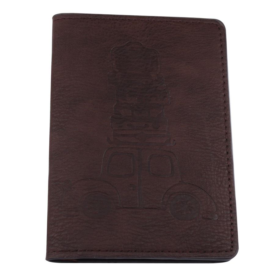 Estilo coreano nueva impresión digital de color multifuncional bolsa de pasaporte cubierta de cuero PU suministros de viaje de aviones