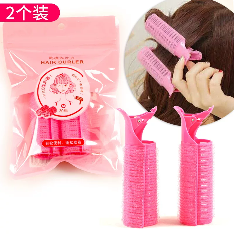 Curly plastic bangs, hairgrip, adds volume