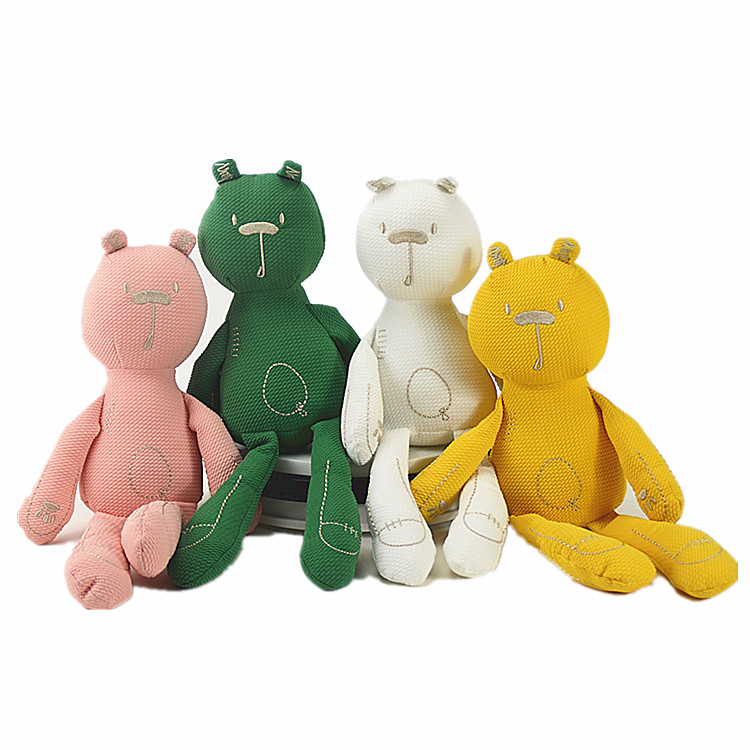 Calmante bebé británico de orejas largas conejo Oso de ballet educativo muñeca de los niños de juguete de peluche muñeca al por mayor