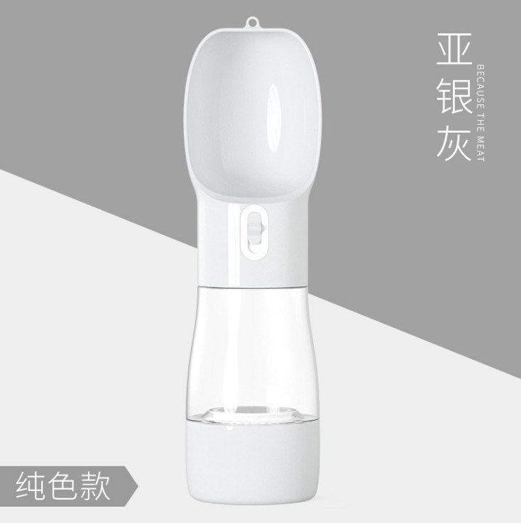 Mascota al aire libre taza de agua portátil taza de alimentación comida taza perro dispensador de agua potable gato viaje de doble uso