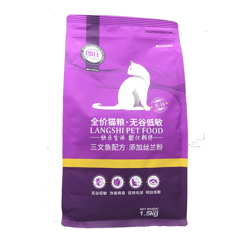 Huaxing Longshi Лосось Кошачий корм 1,5 кг Британский короткий Американский короткий Универсальный свежее мясо без зерна Полная цена Период в кошачий корм