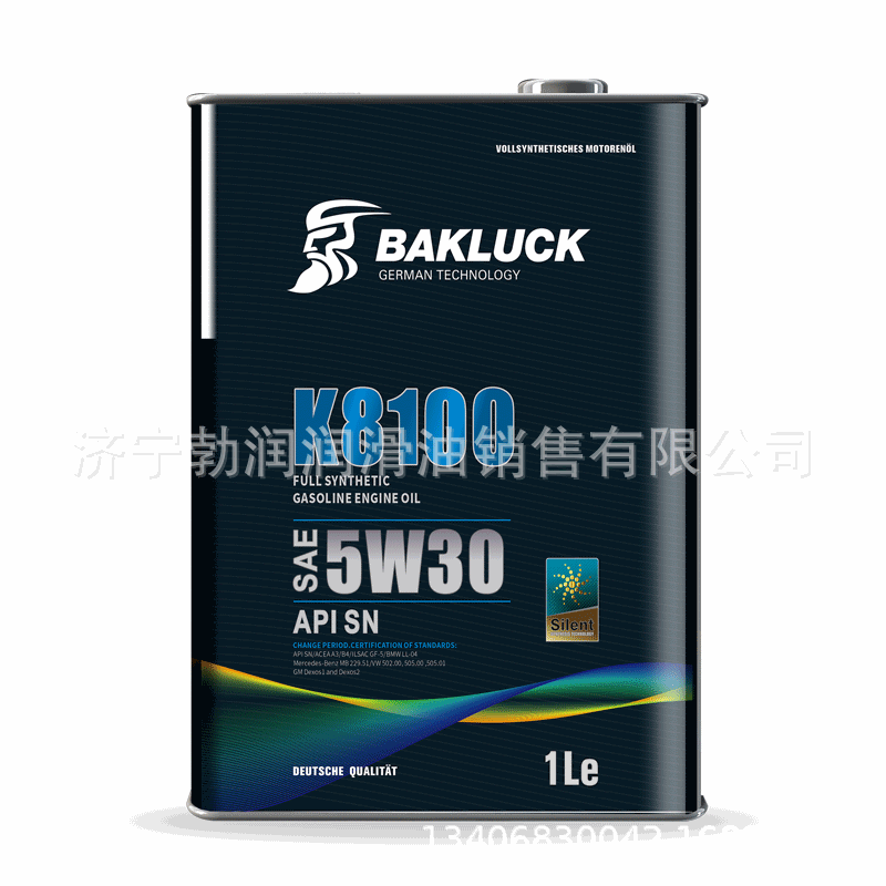 BAKLUCK拜克洛克全合成SN汽油机油汽车发动机油高端轿车用油4L汽