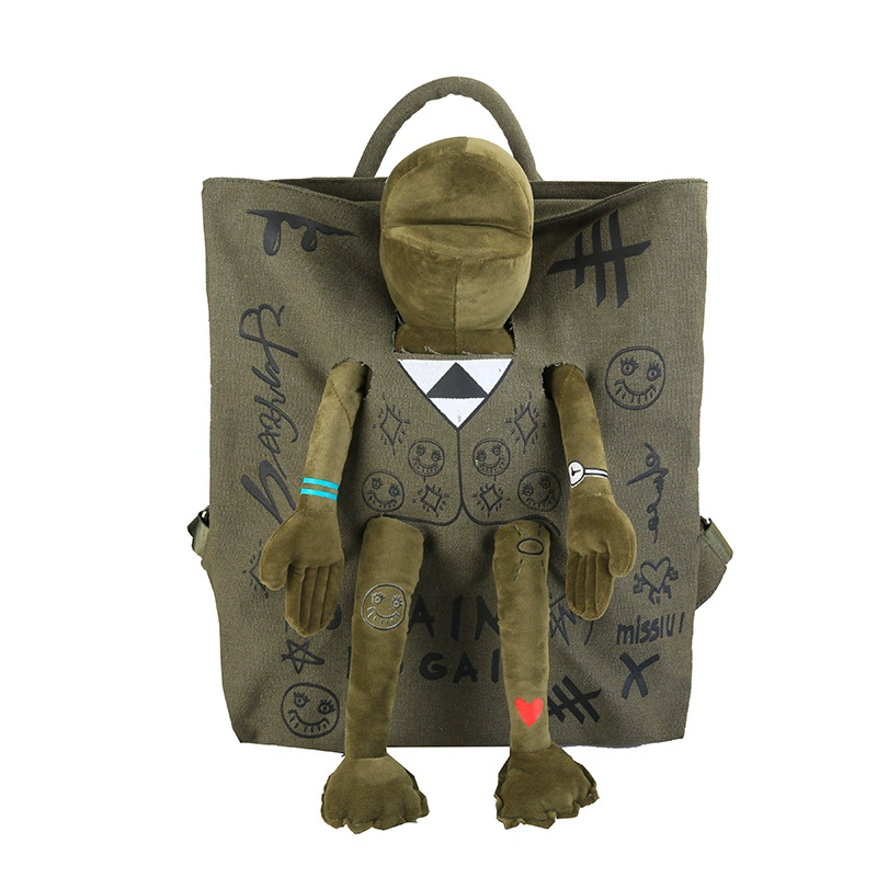Backpack Universal, Capacious Cute Frog Shoulder Bag for Travel, Lightweight 37×40 cm