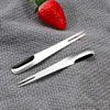 Fruit fork stainless steel, fruit spoon, ice cream