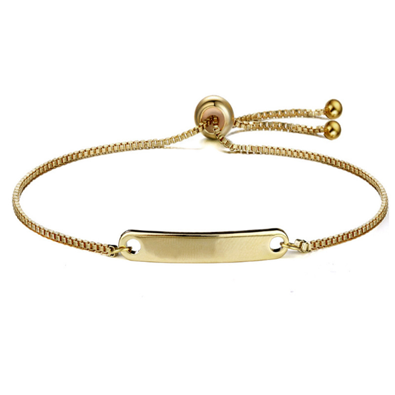 English name titanium steel ladies Bracelet personalized lettering bracelet cross-border explosions ins new accessories