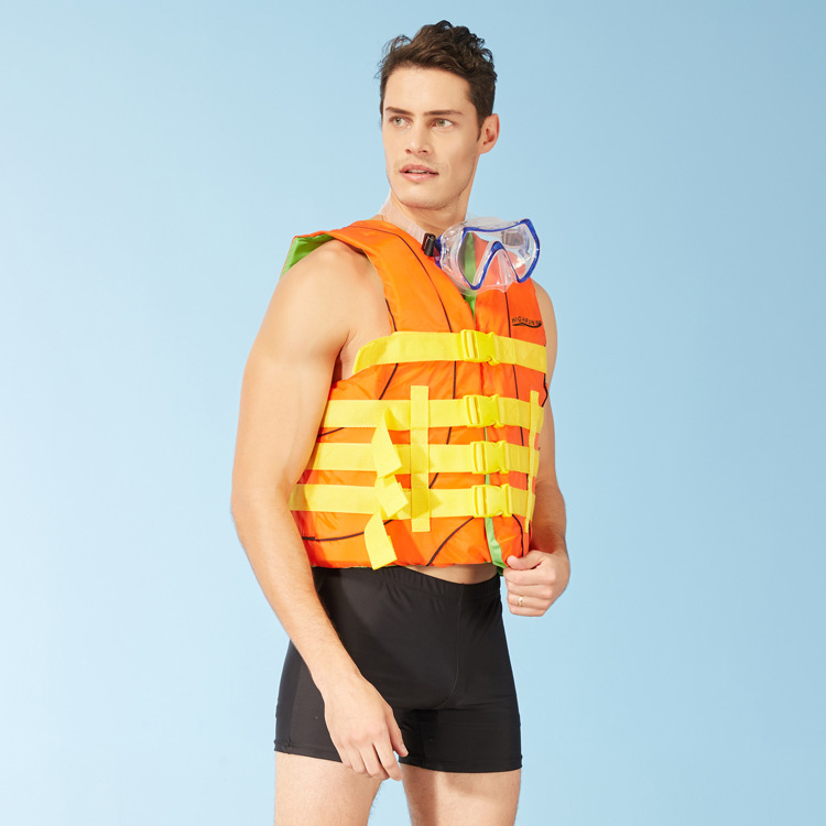 夏季新款成人救生衣水上运动潜水料救生衣游泳漂流浮力衣加印logo