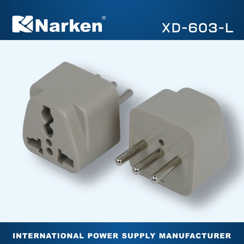 Italian one-shaped conversion socket for travel abroad use foreign travel plug portable conversion head Italian one-shaped conversion socket for travel abroad use foreign travel plug portable conversion head