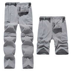Outdoor sports and leisure quick-drying pants men's quick-drying pants women's detachable summer four-way stretch mountaineering trousers cross-border