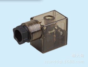 电磁阀插头 灯插头 厂家直销 接线盒 AC220V DC24V 110V 气动配件