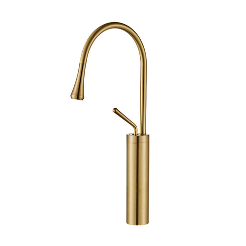 Manufacturer wholesale copper single hole wash basin hot and cold faucet above and below counter basin European style painted chrome plated rotating faucet