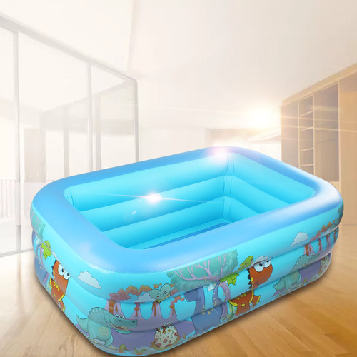 Cartoon dinosaur large children's swimming pool household baby inflatable swimming pool baby adult family bathing pool