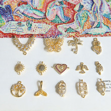 �~����18K����ɫ΢��ʯˮ�����������~βDIY��������