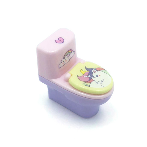 Directly from the manufacturer, creative toilet-shaped pencil sharpener with eraser, pencil sharpener, student school supplies