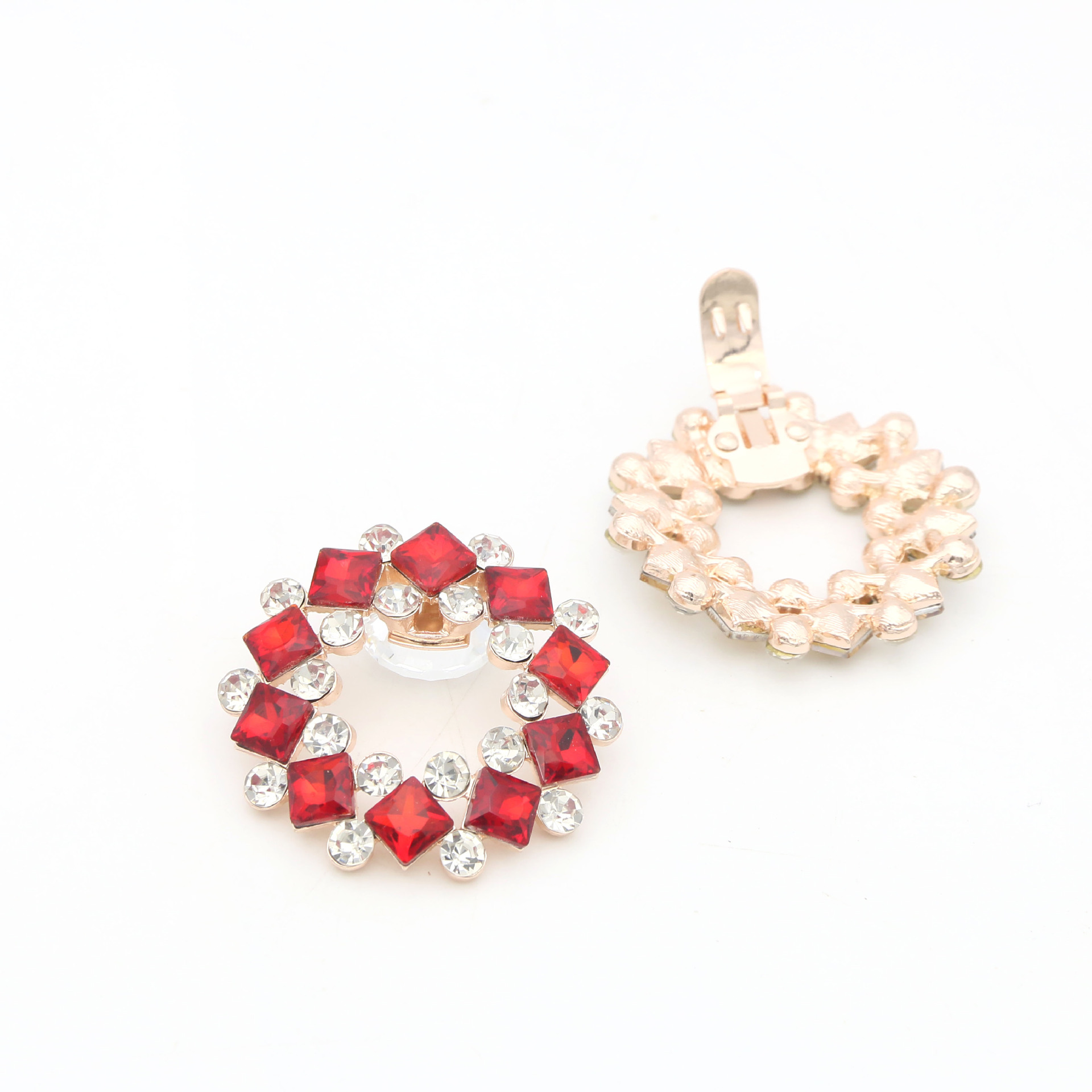 Hebilla de flor de zapato extraíble nupcial transfronteriza hebilla de zapato de cristal decoración de la correa del zapato hebilla redonda hebilla decorativa zapatos de tacón alto Accesorios