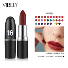 VIBELY cross-border specializes in black tube frosted bullet matte waterproof non-stick cup lipstick lipstick AliExpress