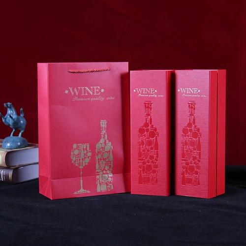 Direct Manufacturer Supply Red Wine Single Bottle Set Packaging Gift Box Red Wine General Packaging Wine Packaging Box