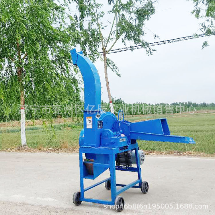养殖两相电动切草机碎草机 家用小型皇竹草粉碎揉丝机柔丝机
