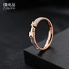 Ring stainless steel, Korean style, on index finger