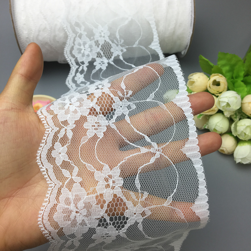 现货货应9.6CM网底树叶蕾丝花边 细薄柔软亲肤 DIY时尚女装蕾丝