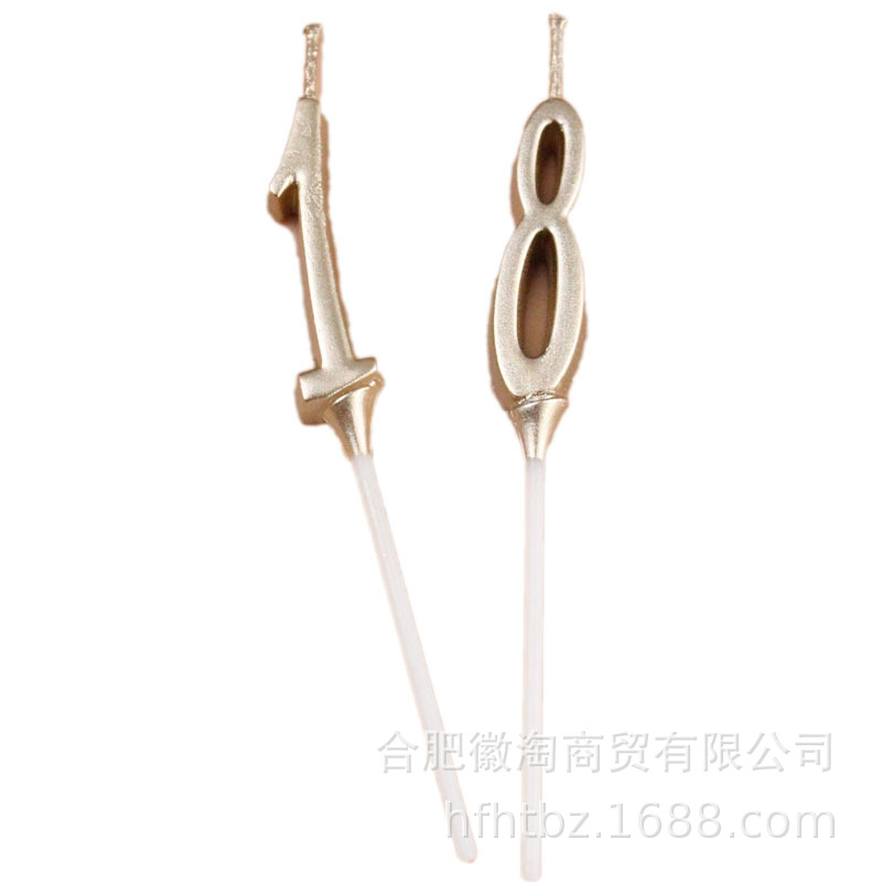 Al por mayor nuevo champán pastel de cumpleaños número digital selección al azar decoración de la torta hornear suministros de embalaje