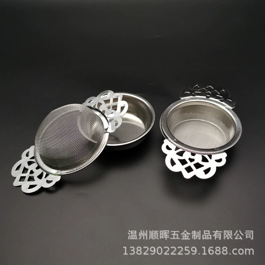 Стойка поставки из нержавеющей стали чай Слива двойной кружева сетка ремень шасси Gongfu Чай Аксессуары ярмарка Кубок Фильтр Чай