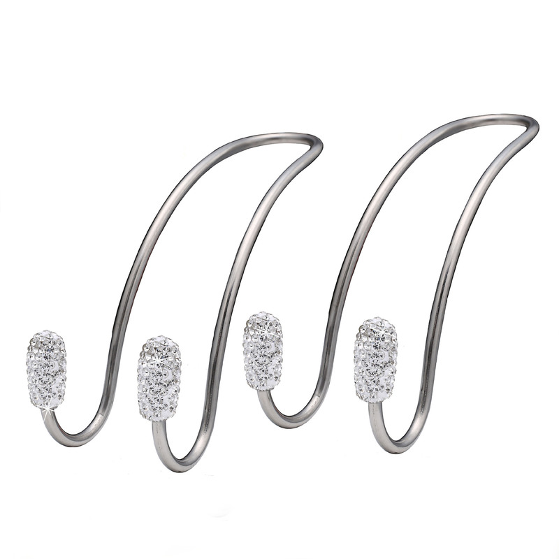 New car hook Diamond stainless steel car back chair hook cross-border Amazon car Diamond hook women