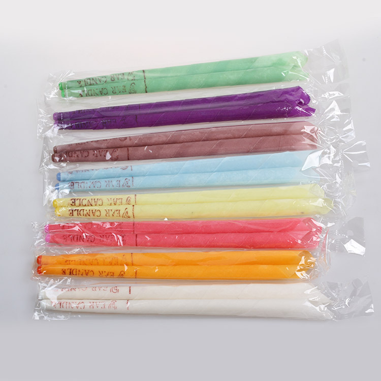 Aromatherapy Ear Candles, Horn-Shaped Ear Candles with Plugs, Conical Ear Candles, 8 Colors, 8 Flavors