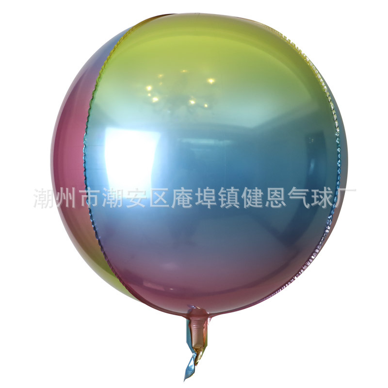 Globo aluminio redondo 4D grande