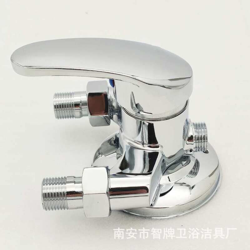 Surface-mounted Triangular Shower Hot and Cold Faucet Shower Open Pipe Shower Faucet Solar Water Heater Mixing Valve