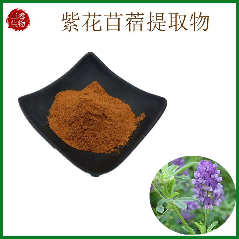 紫花苜蓿提取物10:1紫花苜蓿粉 喷雾干燥 全水溶比例浓缩粉现货