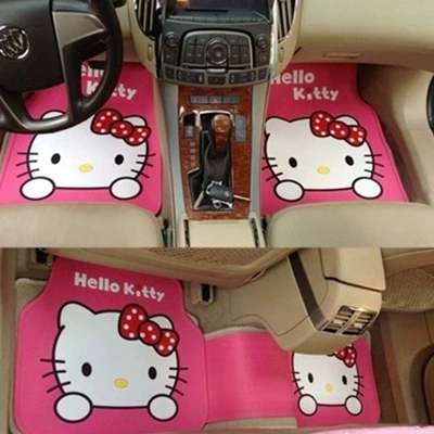 Motors Car Floor Mats with: Universal Foot Pad - big-face-kt-full-powder-five-pieces