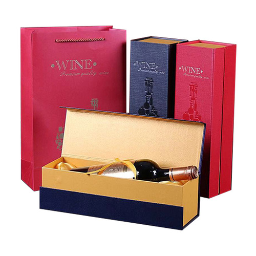 Direct Manufacturer Supply Red Wine Single Bottle Set Packaging Gift Box Red Wine General Packaging Wine Packaging Box