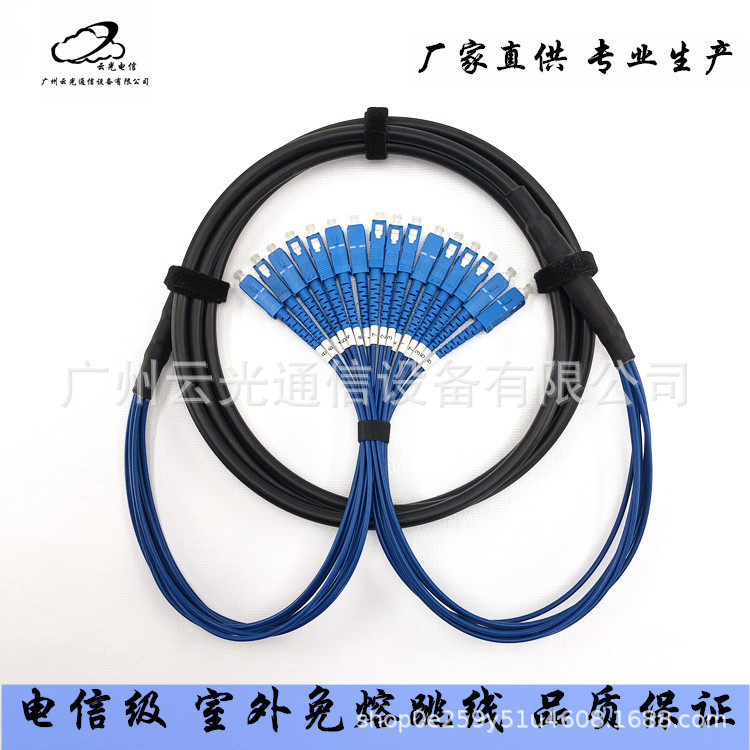 Yunguang Factory Telecom Unicom Mobile Outdoor Fusion-Free Industrial Optical Cable FC SC ST LC Optical Fiber Jumper