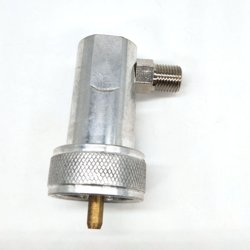 户外野营炉头配件铝转换头气罐转接头燃气炉子美标气瓶转接头