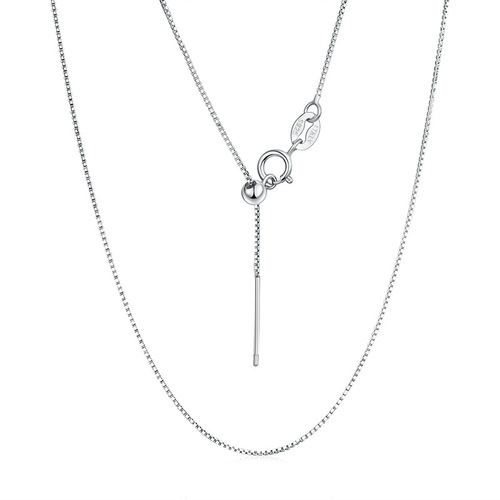 s925 sterling silver universal necklace for women passepartout with needle through the heart adjustable pearl chopar needle box chain