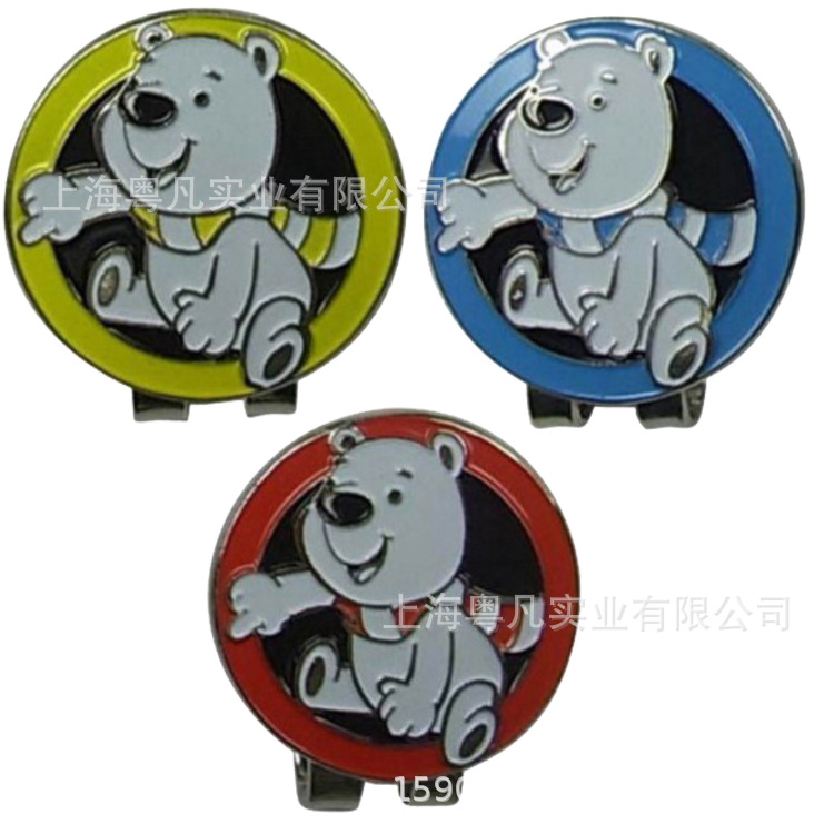 Auto-Suministro de fábrica en stock suministros de golf accesorios clip de imán de metal para consulta de dibujo clip de sombrero de golf