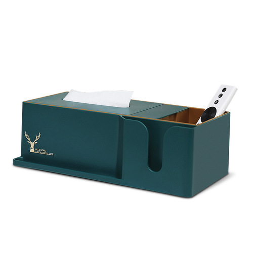 Tissue box new product multi-function remote control storage box light luxury tissue box paper box tissue storage box coffee table