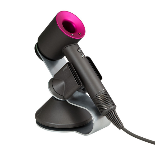 Adaptable Dyson hair dryer stand storage rack, no drilling hair salon upright display stand