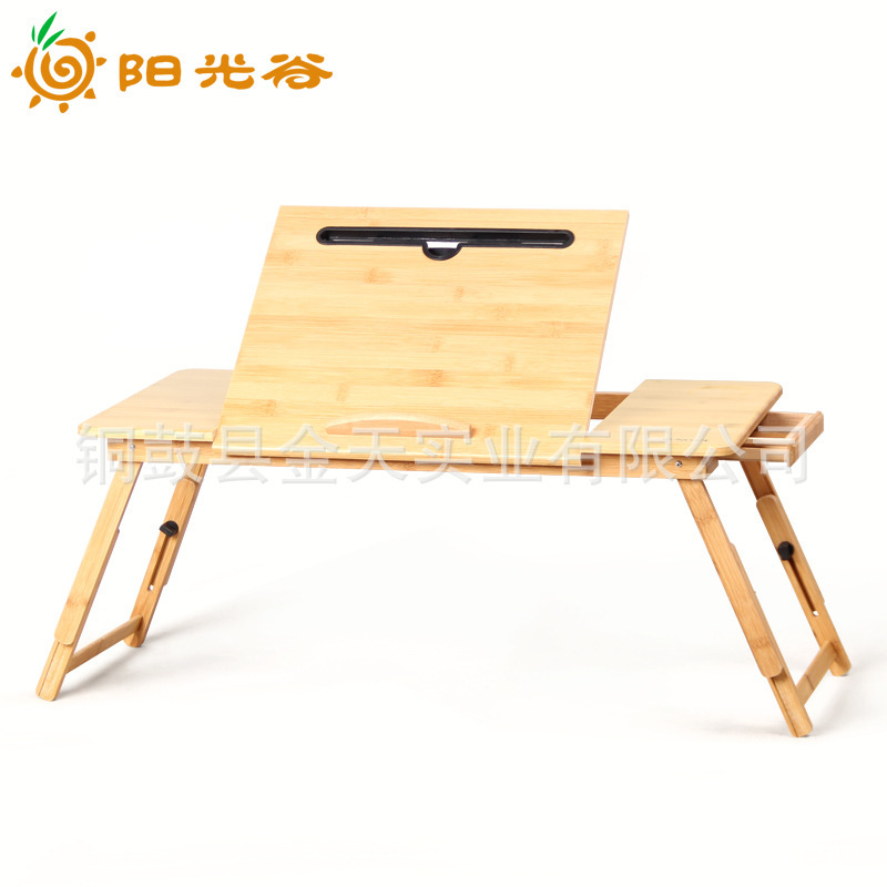 Factory wholesale bed small table folding laptop desk bed desk bamboo small table lazy table