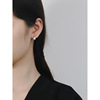 Brand fashionable earrings from pearl, Korean style, silver 925 sample, simple and elegant design