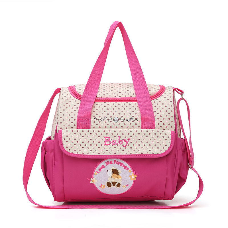 Factory self-selling anti-splashing fashion export Mummy bag multi-pocket large capacity mother and baby bag a generation of hair bag