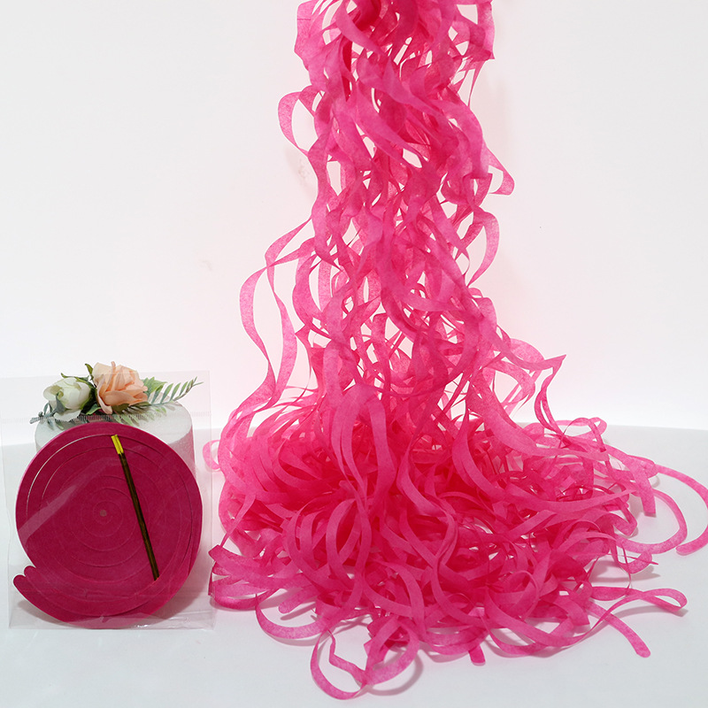 Espiral de la borla colgante de boda de la boda decoración del Partido de cumpleaños suministros adornos en espiral gran ola de papel Garland al por mayor