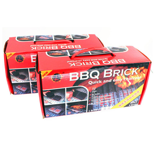 Fire Qilin outdoor fast-burning grilled charcoal square flammable charcoal fire-free household picnic barbecue charcoal greenhouse heating block