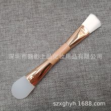 深圳好质量化妆刷现货雅芳硅胶面膜双头刷 DIY自制面膜铲粉底刷~