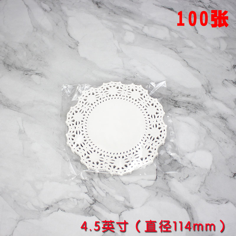 4,5 5,5 6,5 almohadilla de papel de Flor de 8,5 pulgadas almohadilla de vajilla redonda almohadilla de papel de pastel almohadilla de papel de encaje 100 hojas