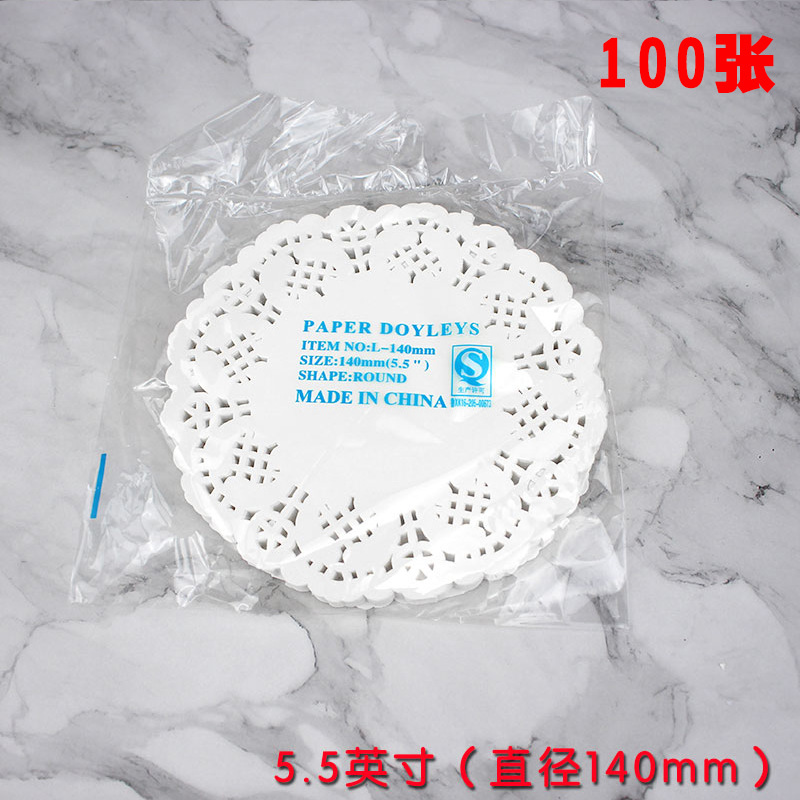 4,5 5,5 6,5 almohadilla de papel de Flor de 8,5 pulgadas almohadilla de vajilla redonda almohadilla de papel de pastel almohadilla de papel de encaje 100 hojas