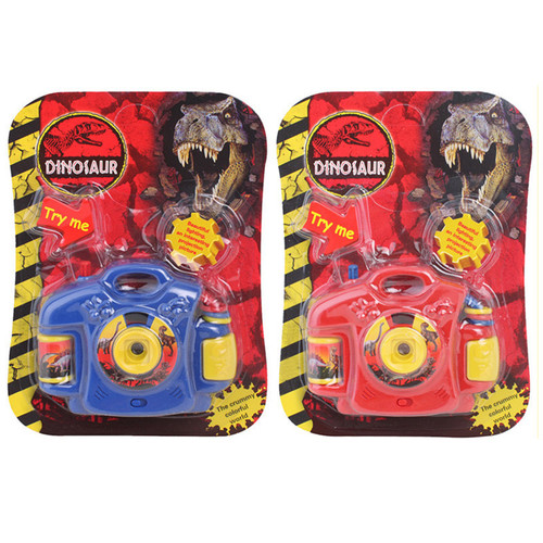 Kids Cartoon Light Projector Camera Baby Simulated Camera Early Education Slideshow Light Up Dinosaur Toy Gift