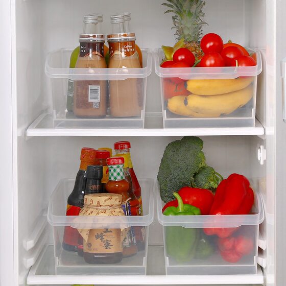 Xingyou refrigerator storage box transparent partition drawer type frozen fresh egg storage kitchen food finishing box