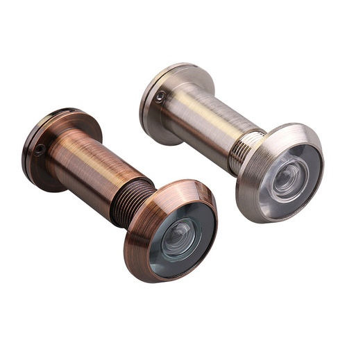 Hotel anti-theft door cat's eye door mirror home old-fashioned universal high-definition anti-pry ordinary with back cover visible cat's eye black